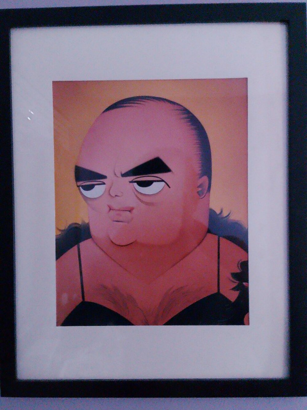 14"x12" caricature of J. Edgar Hoover by Risko